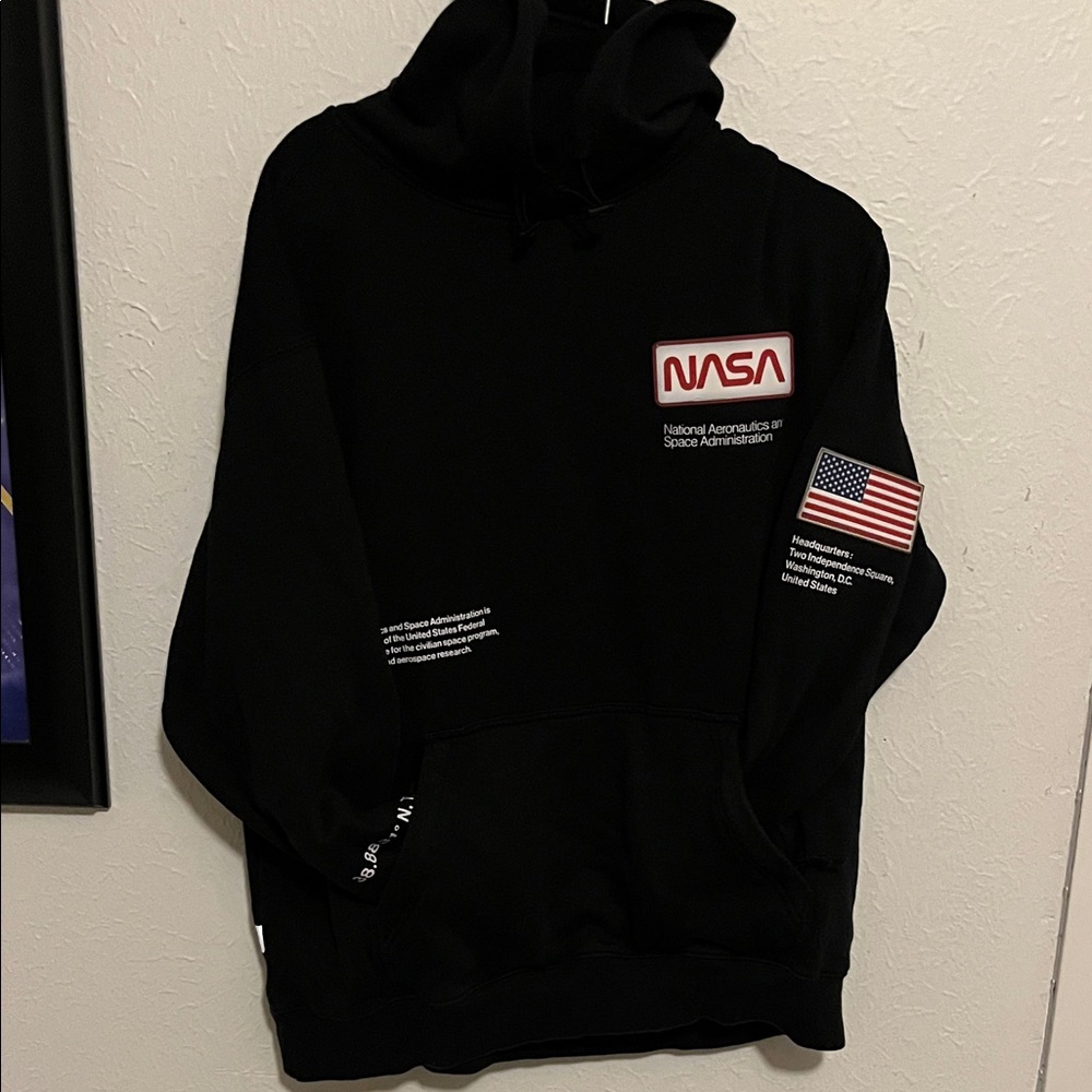 H&M Black NASA Hoodie for Men
